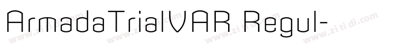 ArmadaTrialVAR Regul字体转换
